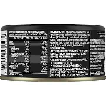 John West Yellowfin Tuna With Tomato & Chilli In Oil 90g