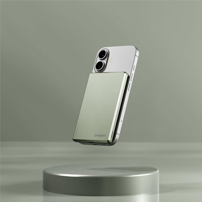 Cygnett Charge Connect 5K Magnetic Slim Power Bank (Green)