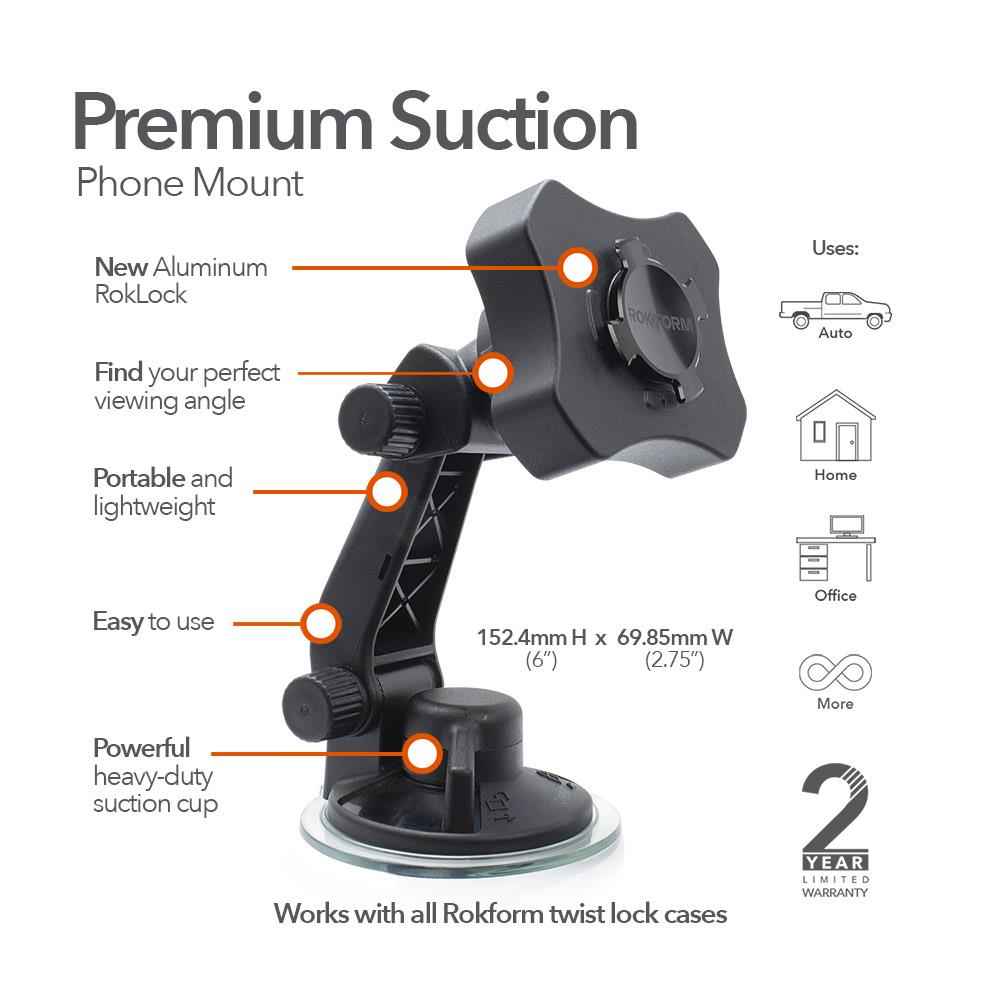 Rokform Twist Lock Windshield Suction Mount