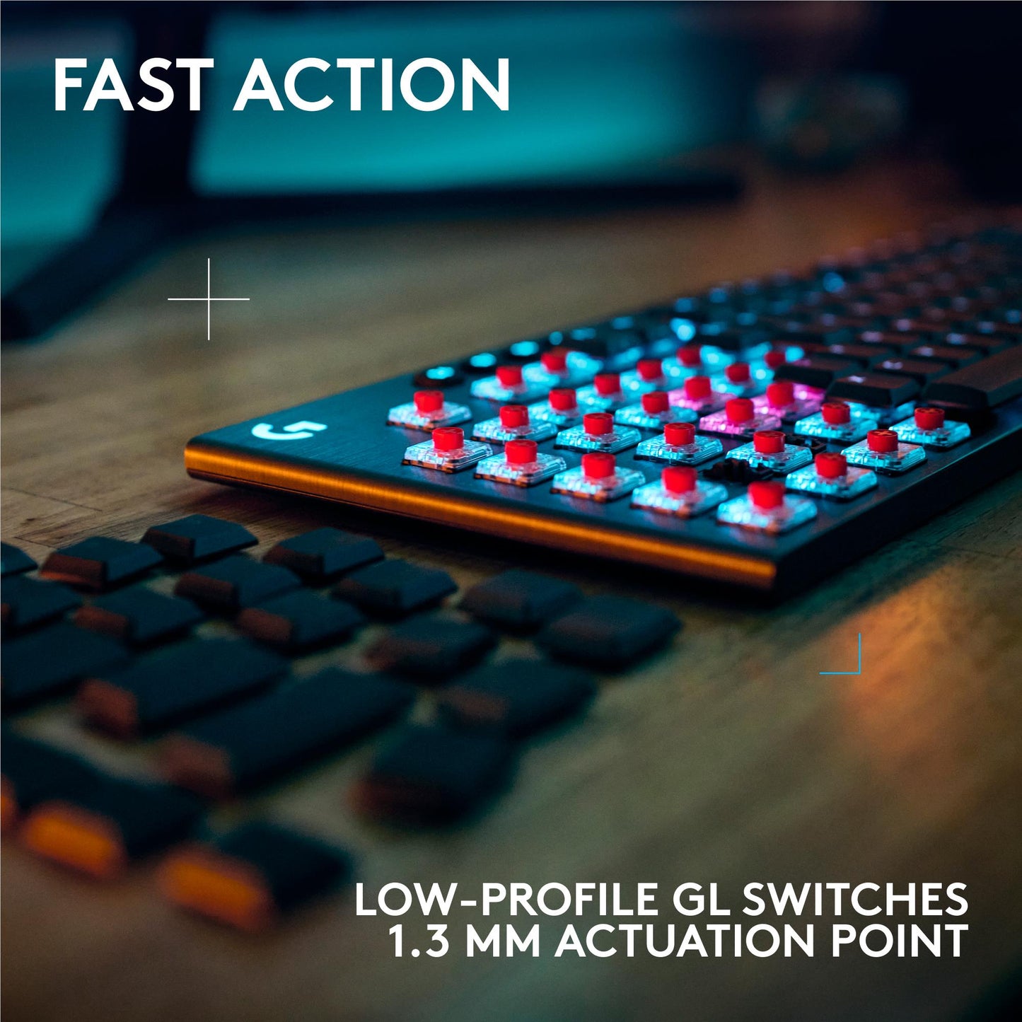 Logitech G915 X LIGHTSPEED Low-Profile Wireless Gaming Keyboard (Black)