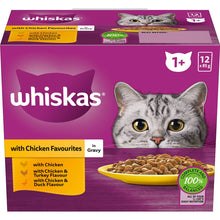 Whiskas 1+ Years Wet Cat Food Chicken In Gravy Pouch 85g x12 Pack