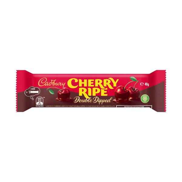 Cherry Ripe Double Dipped Dark Chocolate Bar