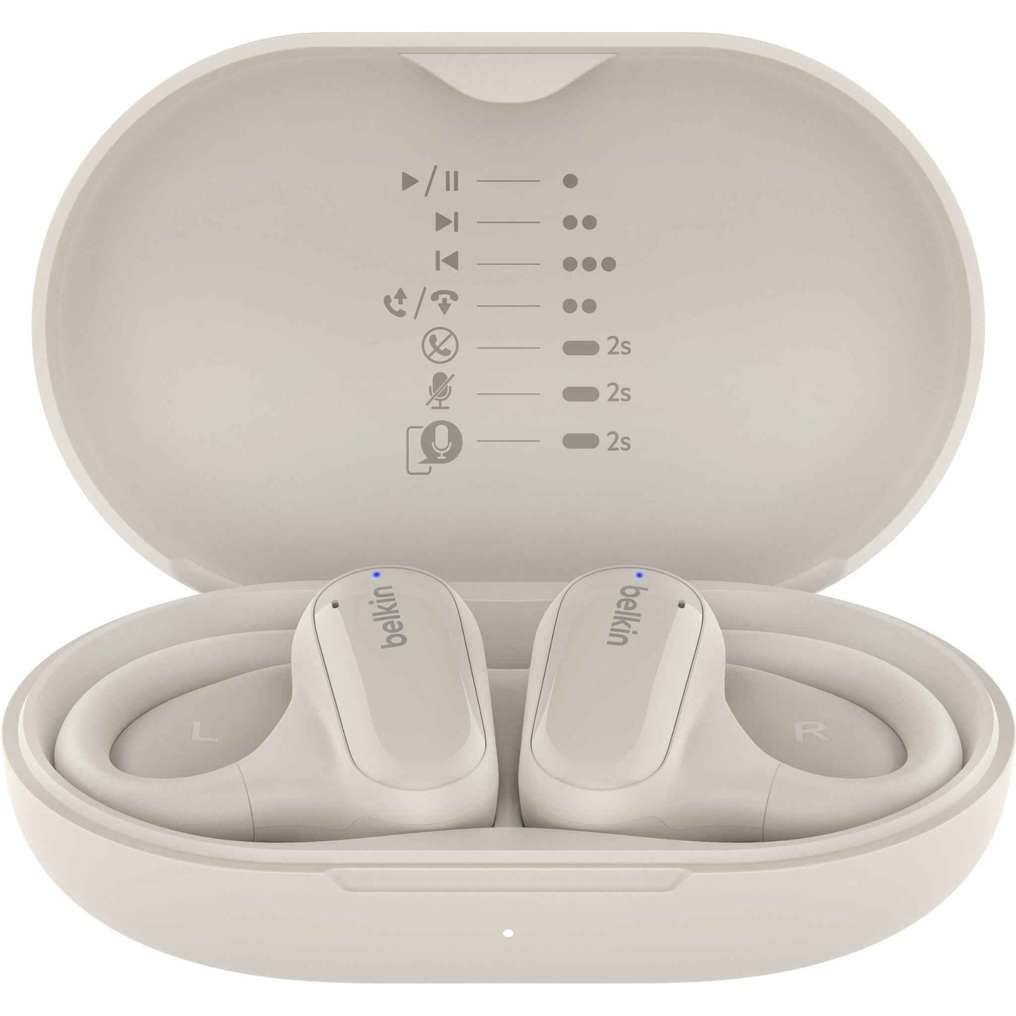 Belkin SoundForm ClearFit Open Ear True Wireless Headphones (Sand)
