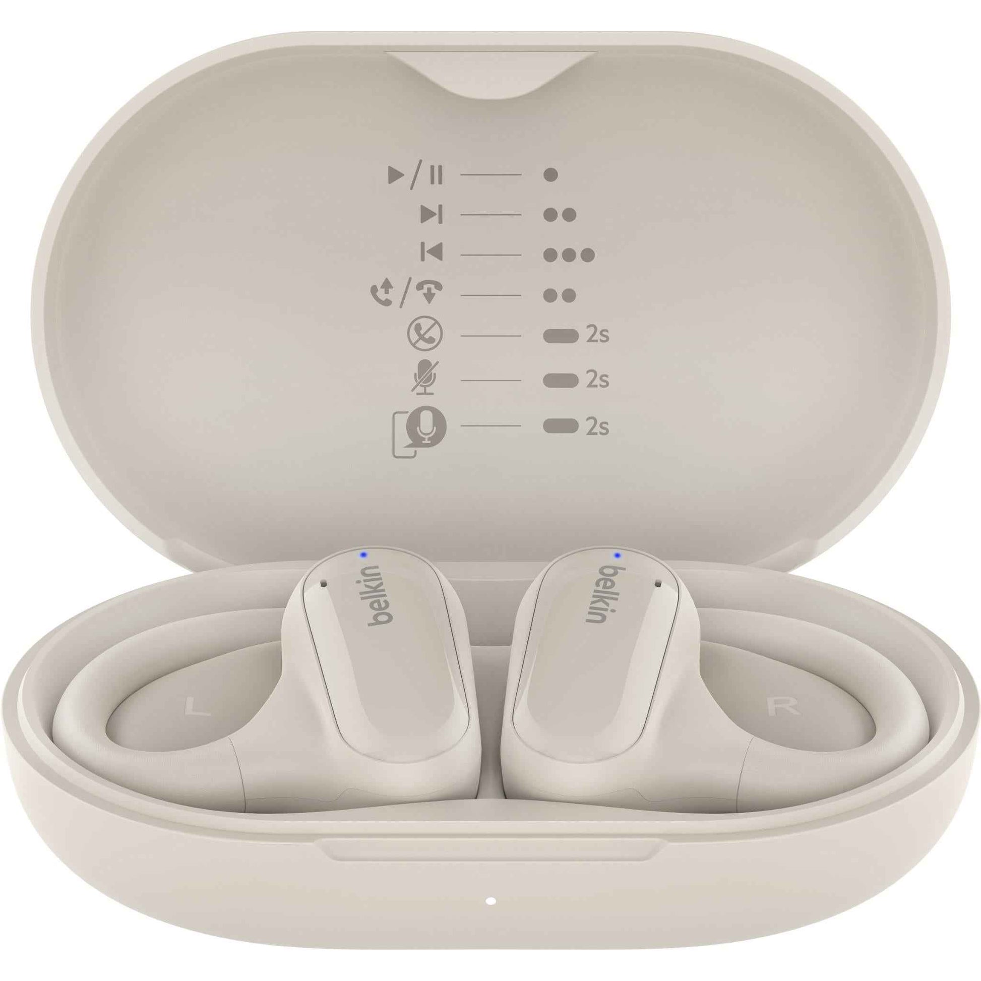 Belkin SoundForm ClearFit Open Ear True Wireless Headphones (Sand)