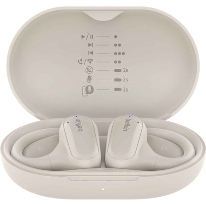 Belkin SoundForm ClearFit Open Ear True Wireless Headphones (Sand)