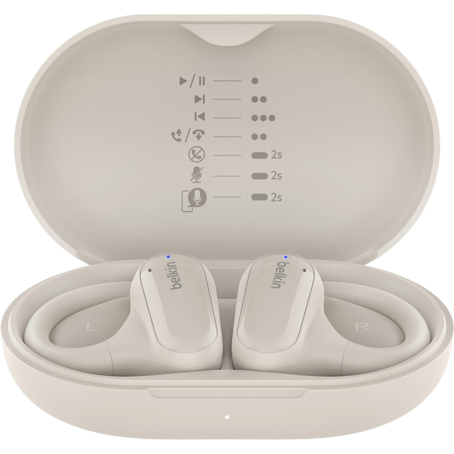 Belkin SoundForm ClearFit Open Ear True Wireless Headphones (Sand)