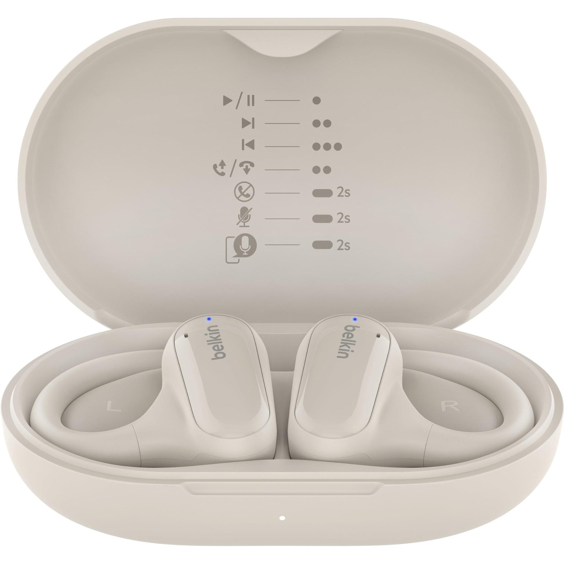 Belkin SoundForm ClearFit Open Ear True Wireless Headphones (Sand)