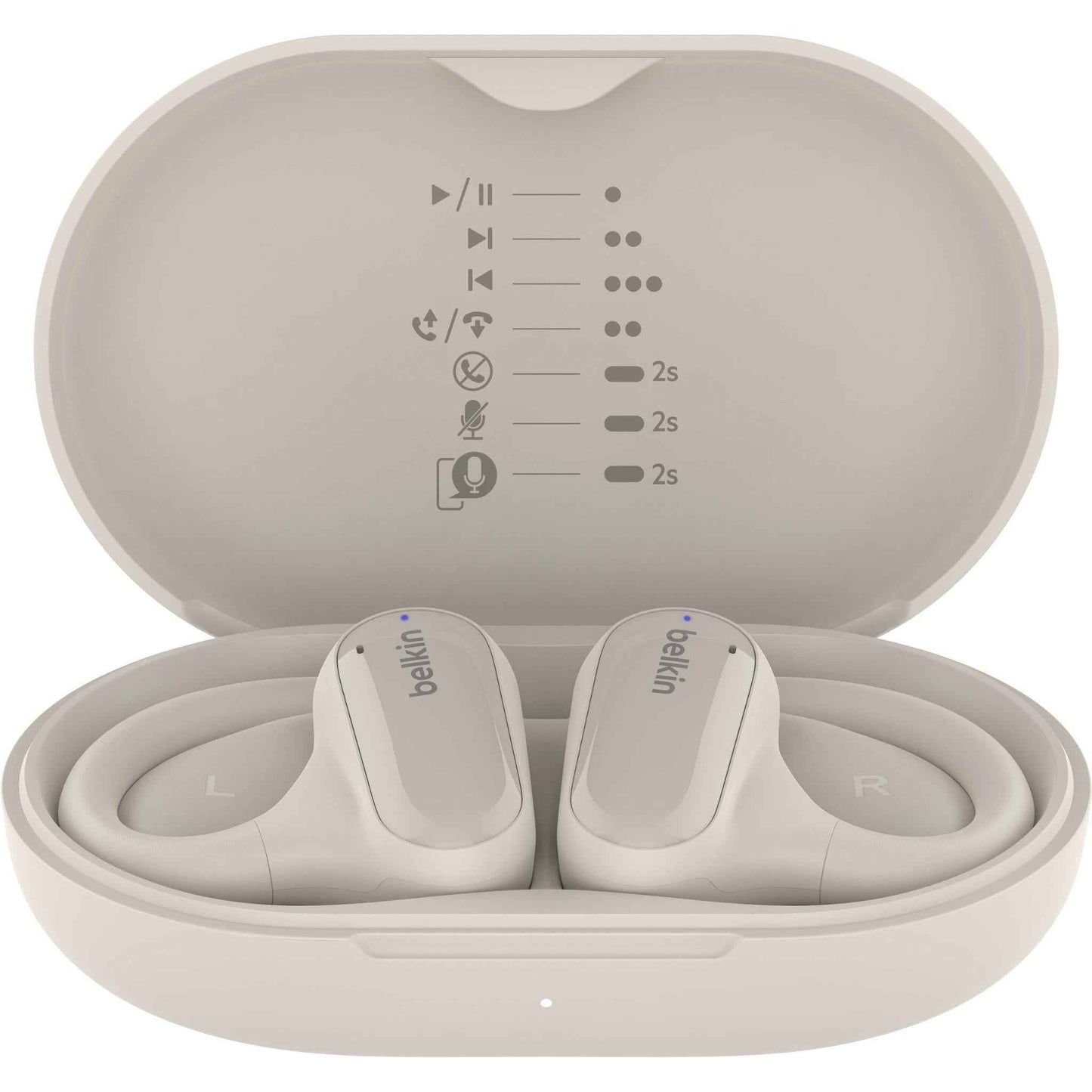 Belkin SoundForm ClearFit Open Ear True Wireless Headphones (Sand)