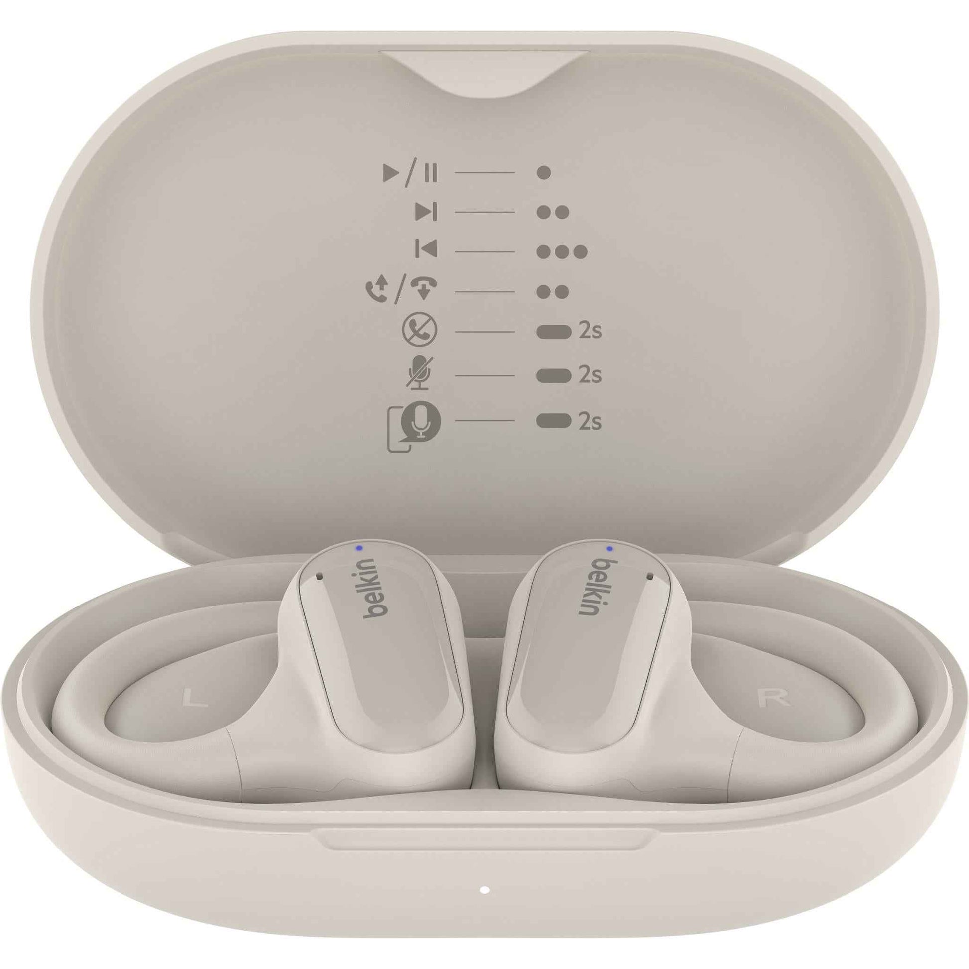 Belkin SoundForm ClearFit Open Ear True Wireless Headphones (Sand)
