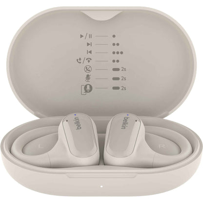 Belkin SoundForm ClearFit Open Ear True Wireless Headphones (Sand)