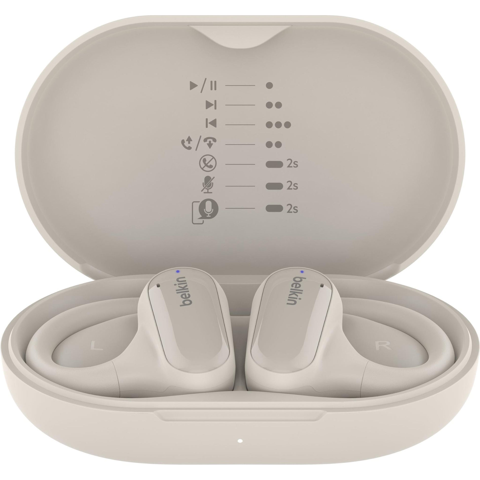 Belkin SoundForm ClearFit Open Ear True Wireless Headphones (Sand)
