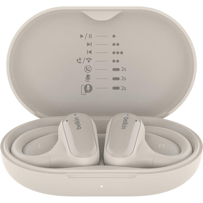 Belkin SoundForm ClearFit Open Ear True Wireless Headphones (Sand)