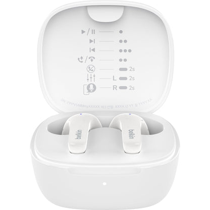 Belkin SoundForm Motion 2 True Wireless Headphones (White)