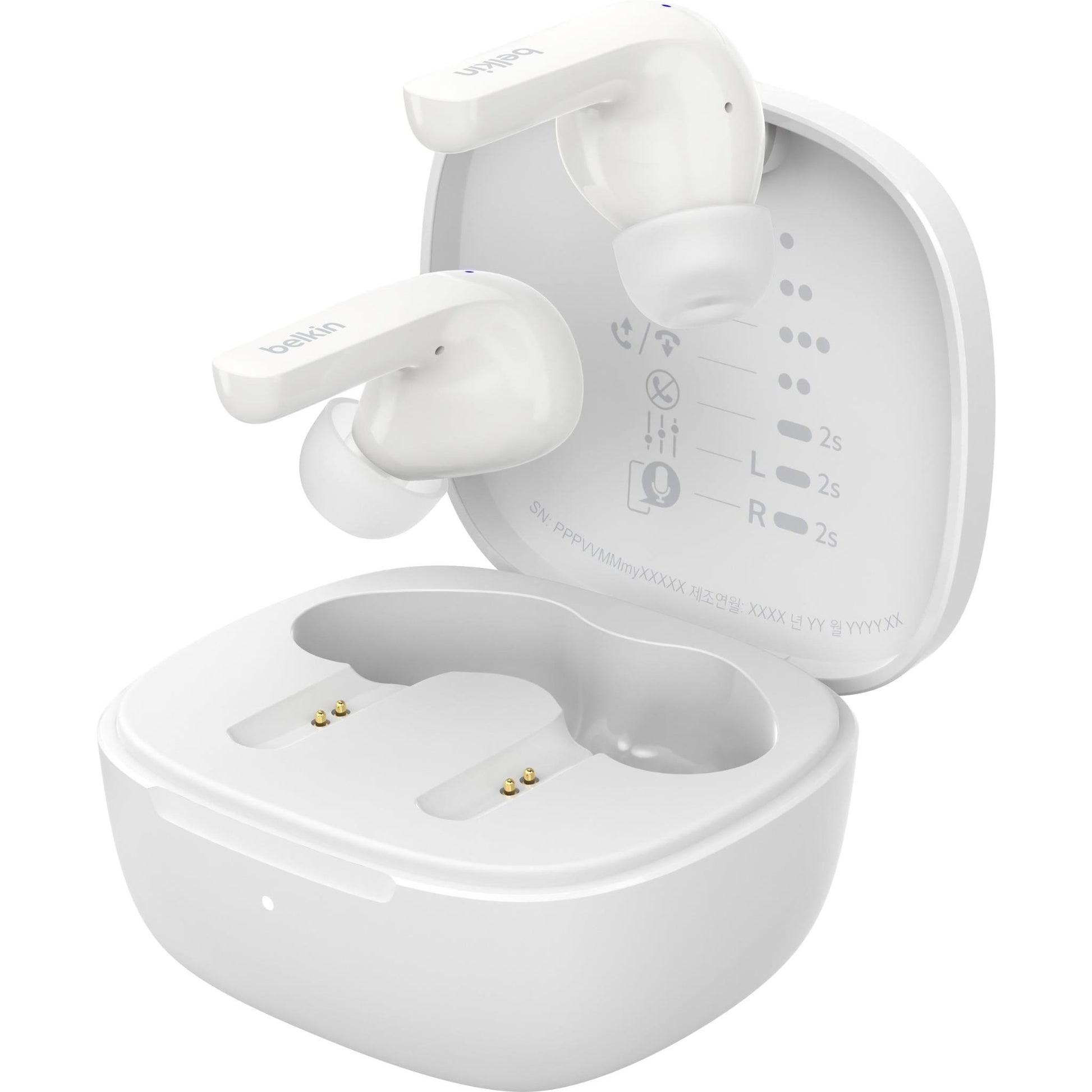 Belkin SoundForm Motion 2 True Wireless Headphones (White)