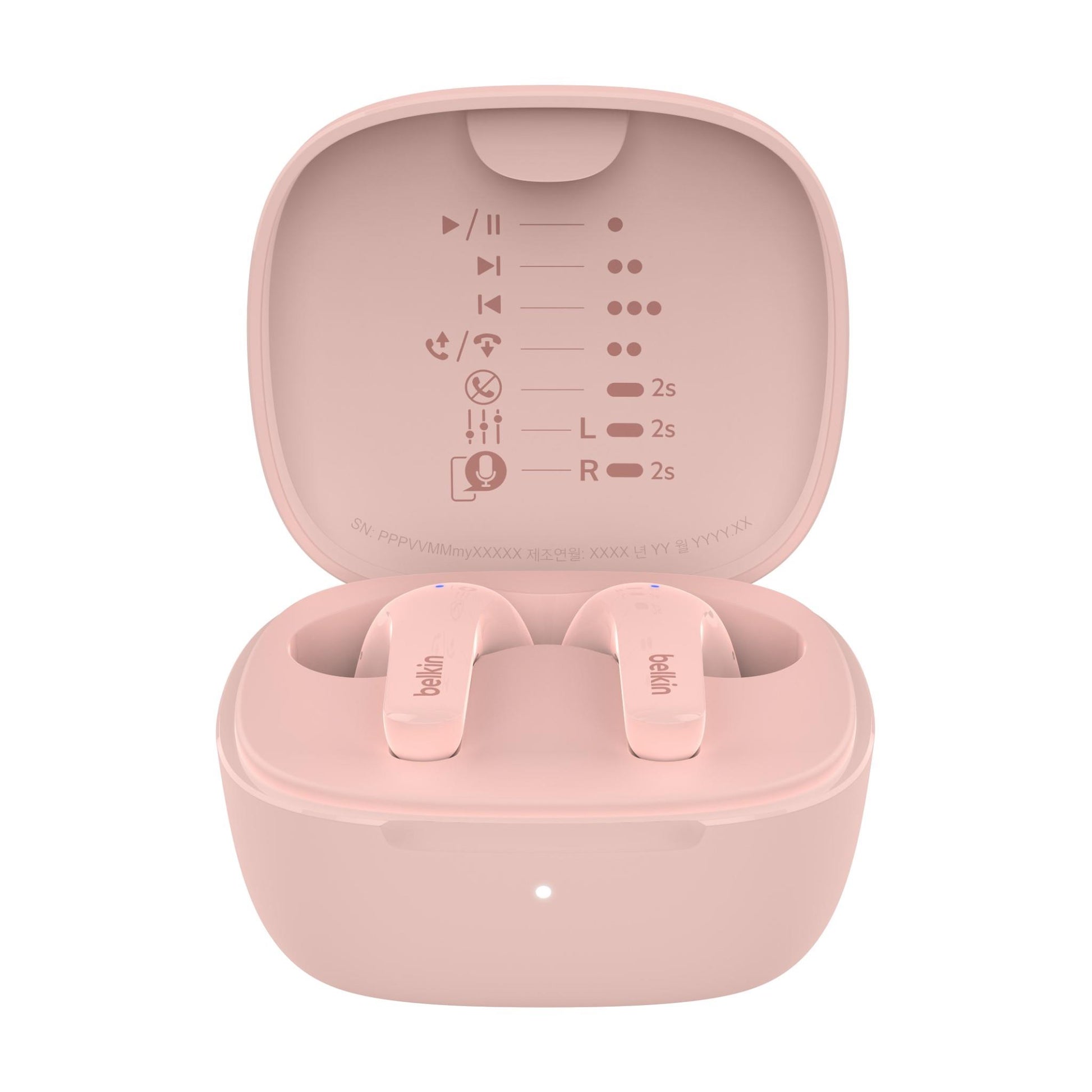 Belkin SoundForm Motion 2 True Wireless Headphones (Pink)