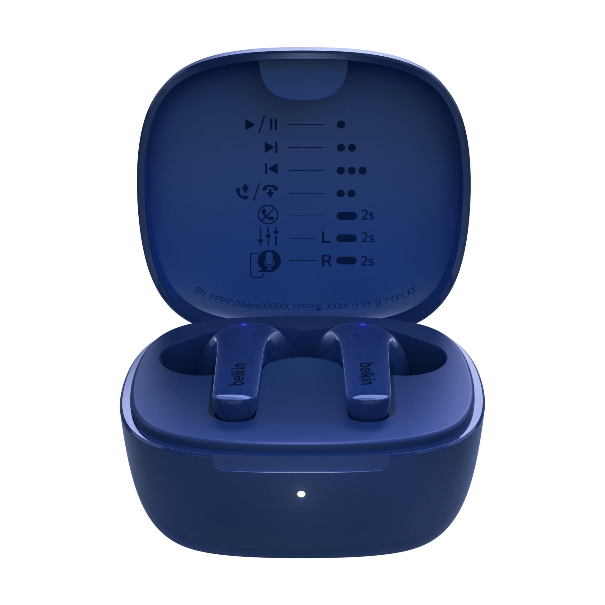Belkin SoundForm Motion 2 True Wireless Headphones (Blue)