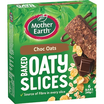 Mother Earth Baked Oat Slices Chocolate Oats 6 pack
