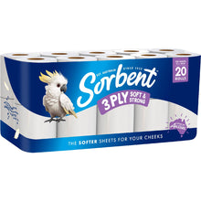 Sorbent 3PLY Silky White Toilet Paper 20 pack