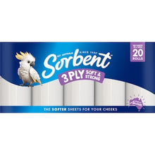 Sorbent Soft & Strong 3 Ply Toilet Paper 20 pack