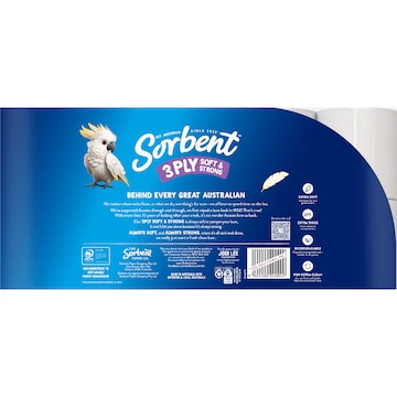 Sorbent Soft & Strong 3 Ply Toilet Paper 20 pack