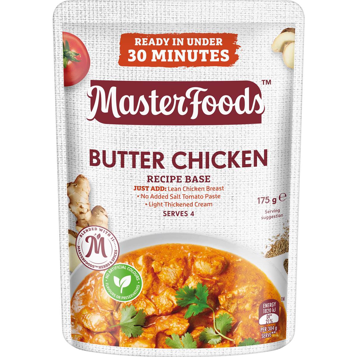 MasterFoods Butter Chicken Recipe Base 175g