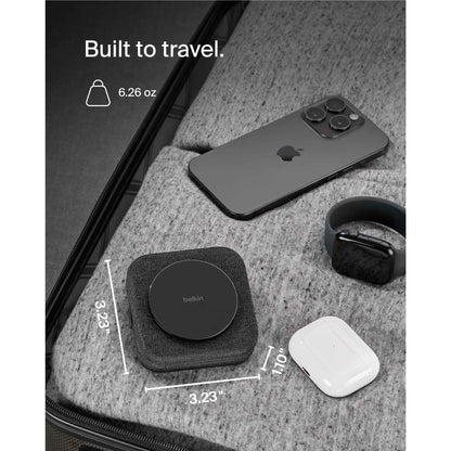 Belkin BoostCharge Pro 2-in-1 Magnetic Qi2 15W Charging Travel Pad
