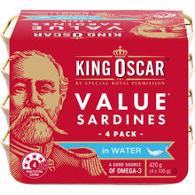 King Oscar Value Sardines In Water 4 pack