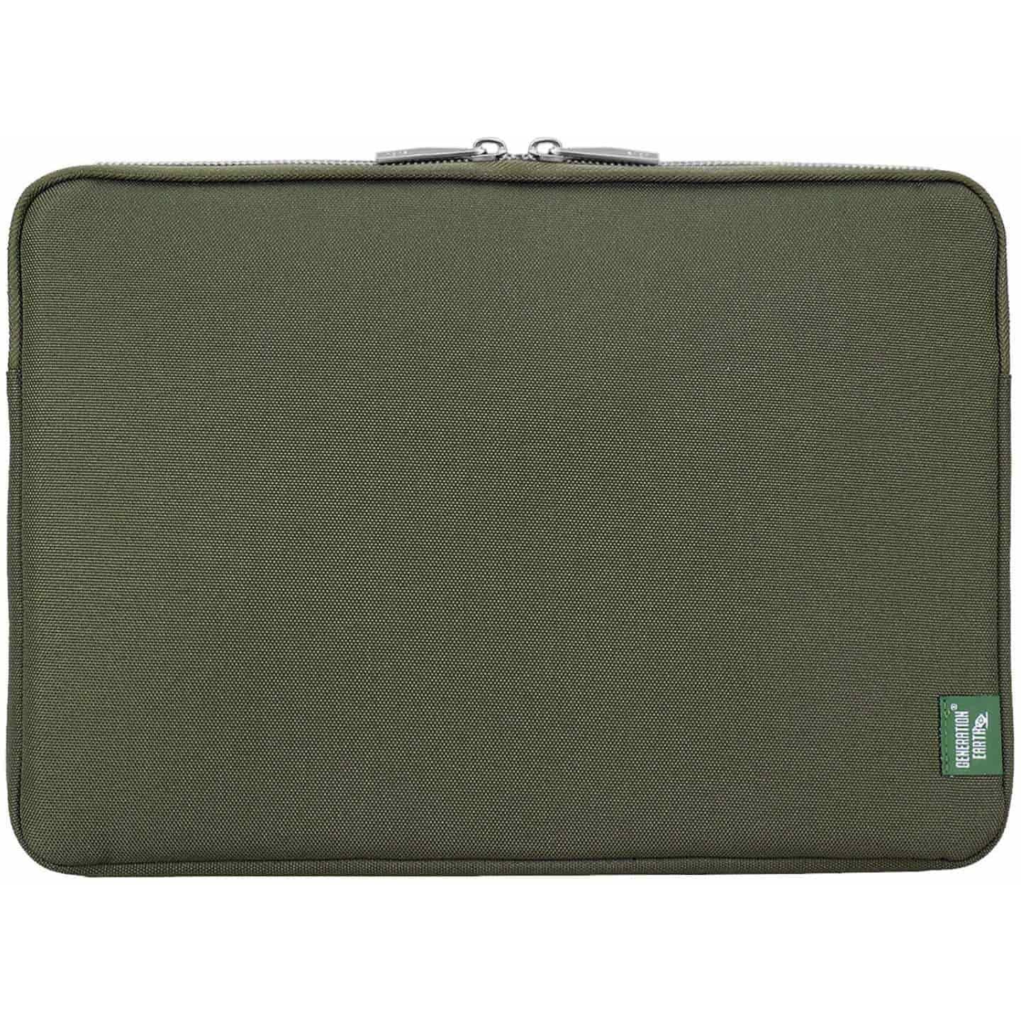 Generation Earth Berlin Recycled 15.6-16" Laptop Sleeve (Olive/Silver)