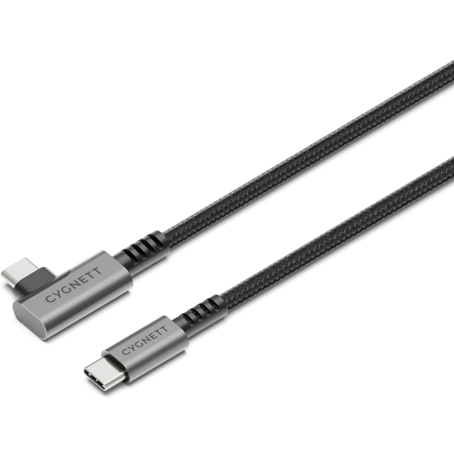 Cygnett Unite Right Angle Braided USB-C 3.1 1m Cable (Black)