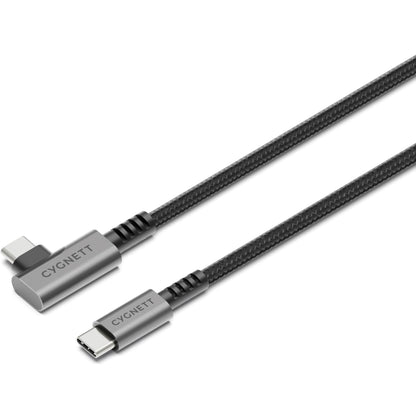 Cygnett Unite Right Angle Braided USB-C 3.1 1m Cable (Black)