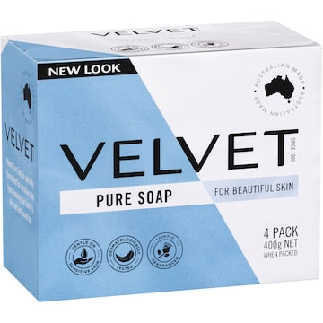 Velvet Pure Bar Soap Pure 4 pack