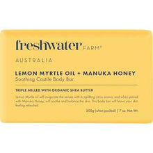 Freshwater Farm Australia Lemon Myrtle Oil + Manuka Honey Soothing Body Bar 200g