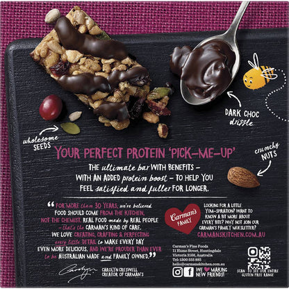 Carman's Protein Bars Dark Choc & Cranberry 5 pack
