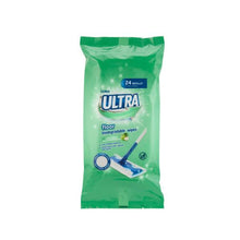 COLES ULTRA BIODEGRADABLE FLOOR WIPES GREEN APPLE REFILL 24PK