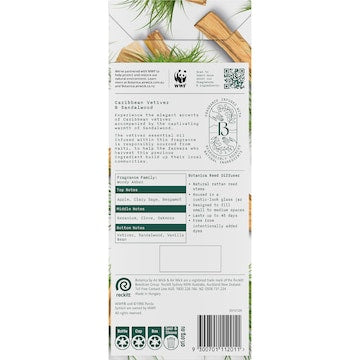 Botanica Caribbean Vetiver & Sandalwood Reed Diffuser 80mL