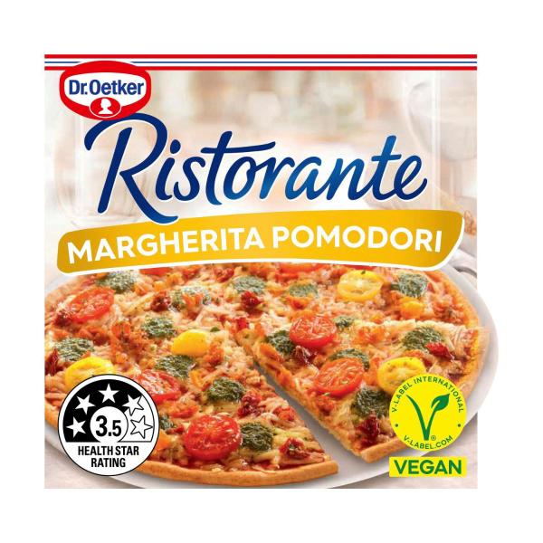 DR OETKER FROZEN RISTORANTE VEGAN MARGHERITA POMODORI PIZZA 340G
