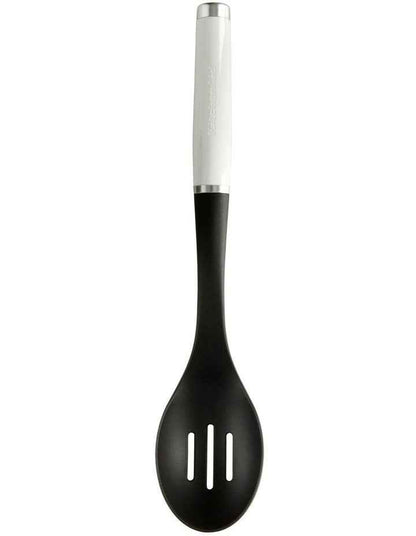 Classic Slotted Nylon Spoon in White