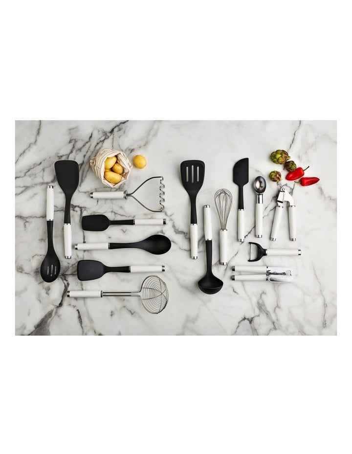 Classic Slotted Nylon Turner in White