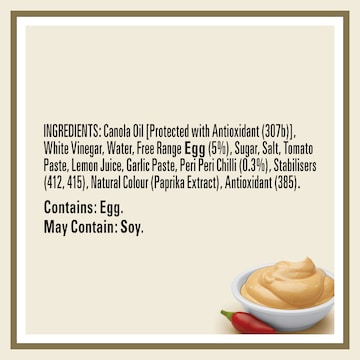 Heinz Seriously Good Spicy Peri Peri Flavoured Mayonnaise 295mL