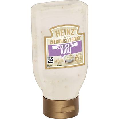 Heinz Mayo Seriously Good Lite Aioli Mayonnaise 295mL