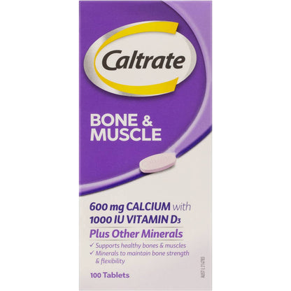 Caltrate Bone & Muscle With Calcium & Vitamin d3 100 Pack