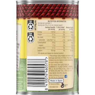 Old El Paso Black Beans 425g