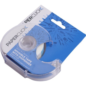 Paperclick Invisible Tape with Dispenser 18 x 25m each