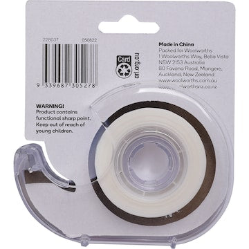 Paperclick Invisible Tape with Dispenser 18 x 25m each