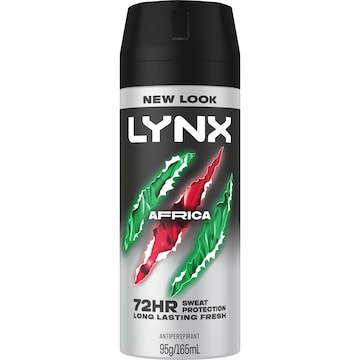 Lynx 72hr Deodorant Body Spray Africa 165mL