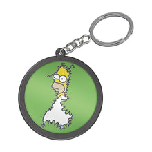 Simpsons, The - Homer In Bush Metal Keyring