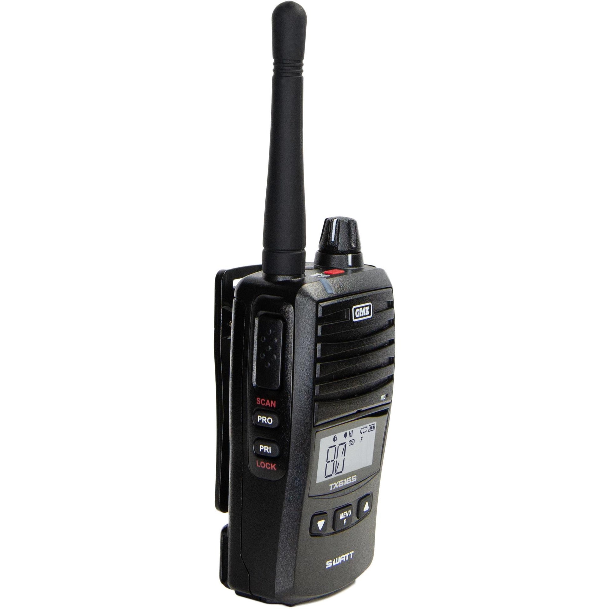 GME TX6165TP 5/1 Watt UHF CB Handheld Radio