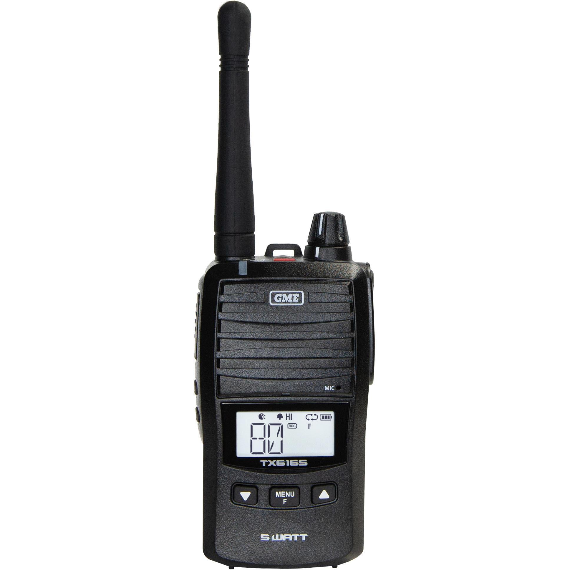 GME TX6165TP 5/1 Watt UHF CB Handheld Radio