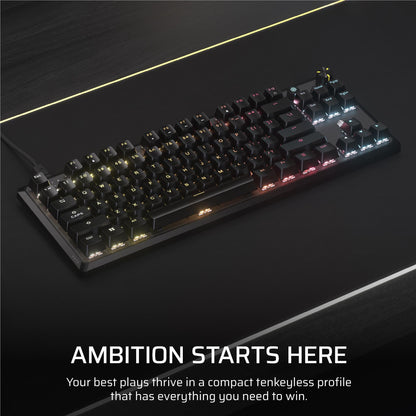 Corsair K70 CORE TKL Tenkeyless Mechanical Gaming RGB Keyboard (Black)