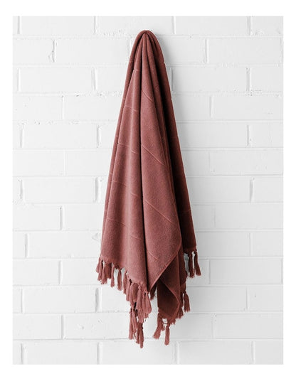 Paros Bath Towel Range in Mahogany